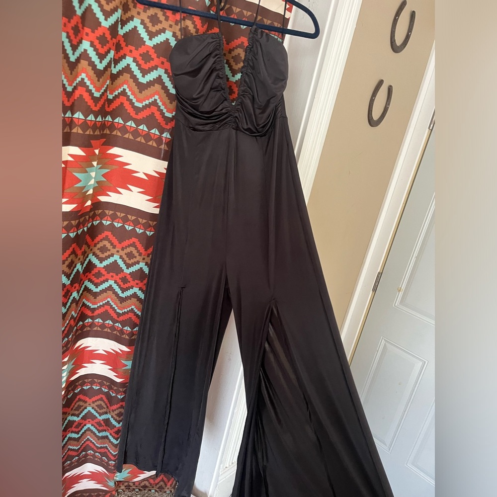 NWOT Black western jumpsuit